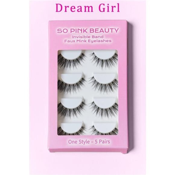 SO PINK BEAUTY Faux Mink Eyelashes 5 Pairs - Picture 7 of 14